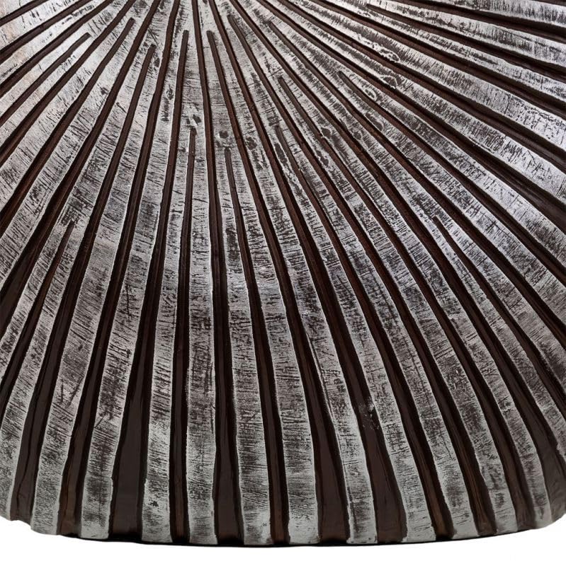 Vase en polyrésine argenté, l'objet déco sculptural idéal - 8