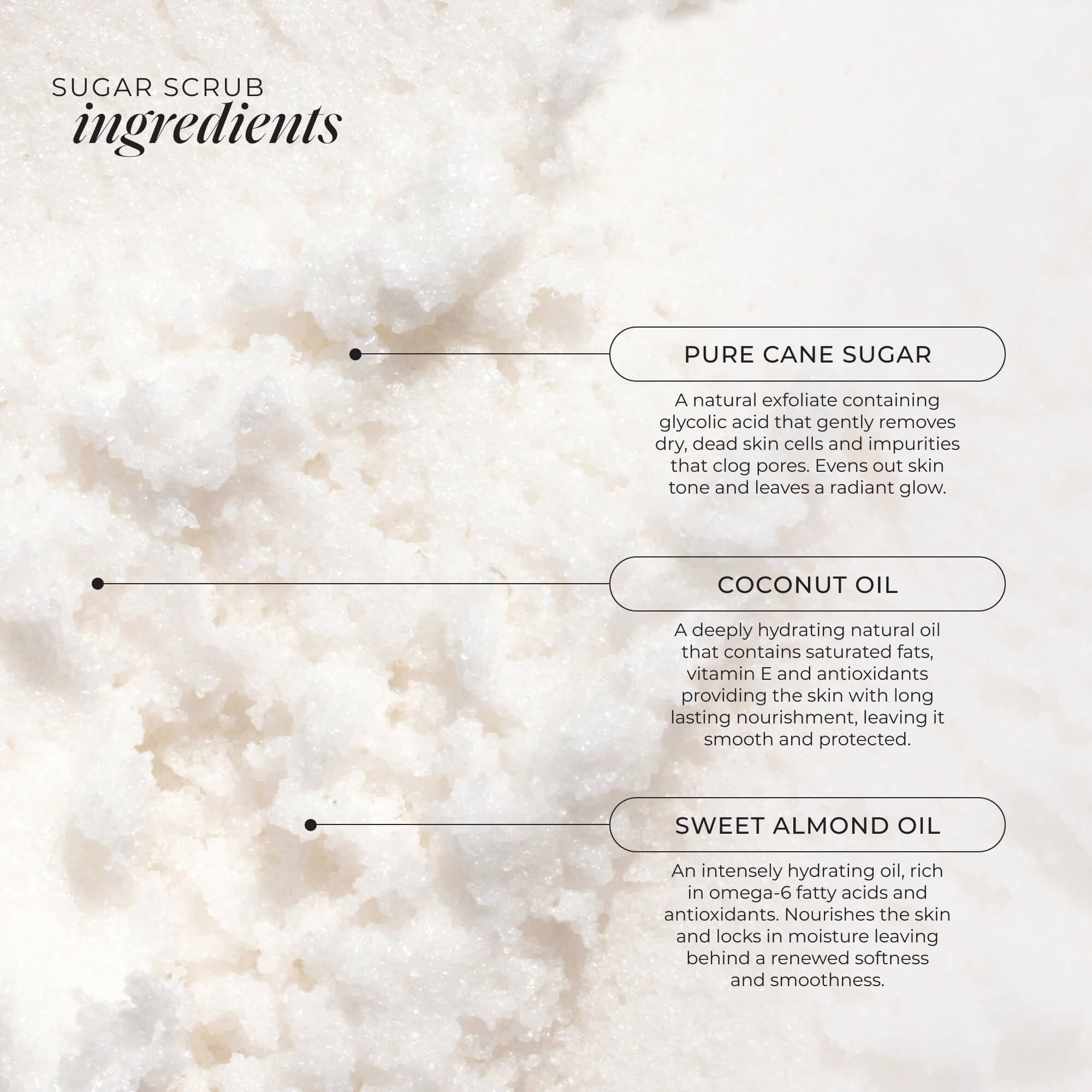 LALICIOUS Sugar Exfoliating & Moisturizing Body Scrub