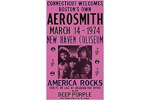 America Rocks - Aerosmith Vintage Style Poster