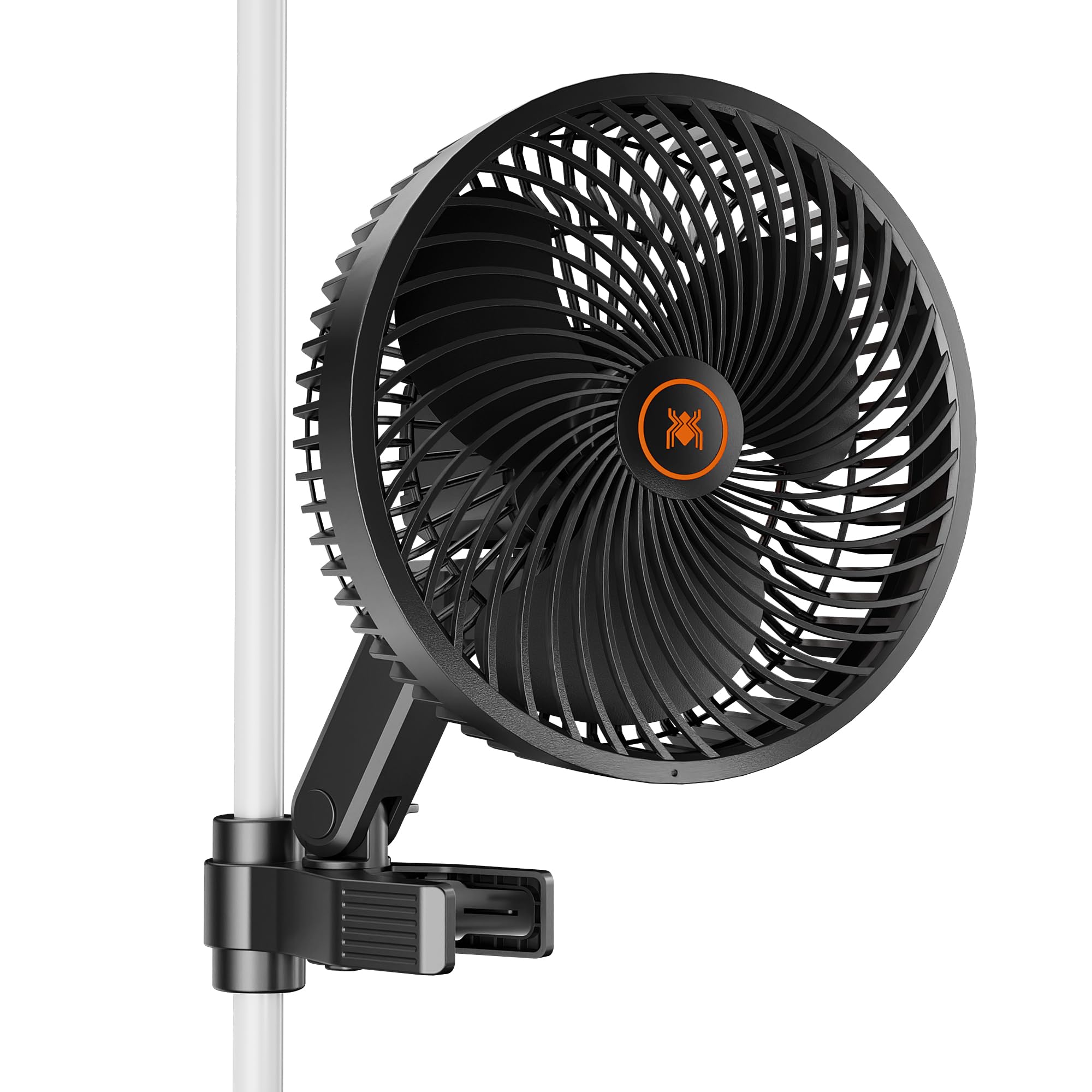 SPIDER FARMER Ventilador de cultivo con clip, 10 velocidades, motor EC, clase de protección IP-44 Ventilador de cultivo oscilante con clip para tienda 10W ventilador con clip tienda de cultivo
