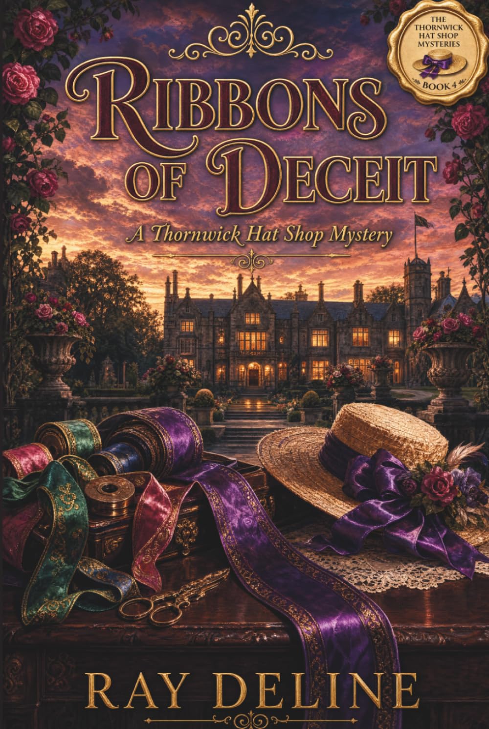 Ribbons of Deceit: A Thornwick Hat Shop Mystery — Series Book 4