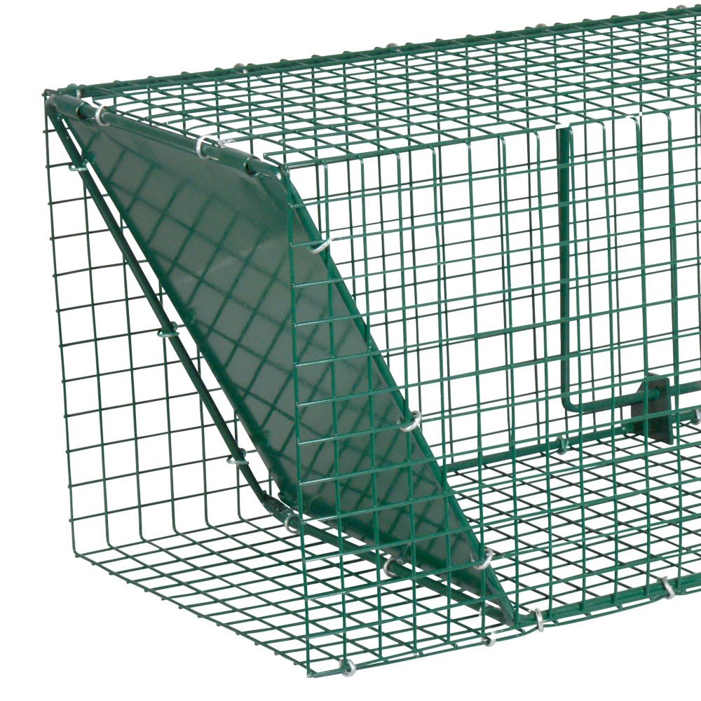 Drahtkorbfalle 120cm Käfigfalle Rattenfalle Doppeleingänge Lebendfalle Tierfalle