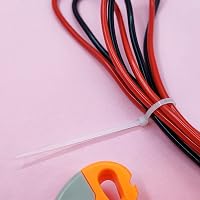 YAMXIN Kábelkötegelő 1000db Fehér 120mm x 2,5mm - Nylon Kábelrendező Kötegelő Elektromos Szereléshez, Háztartásba, Kertbe, Számítógéphez 3