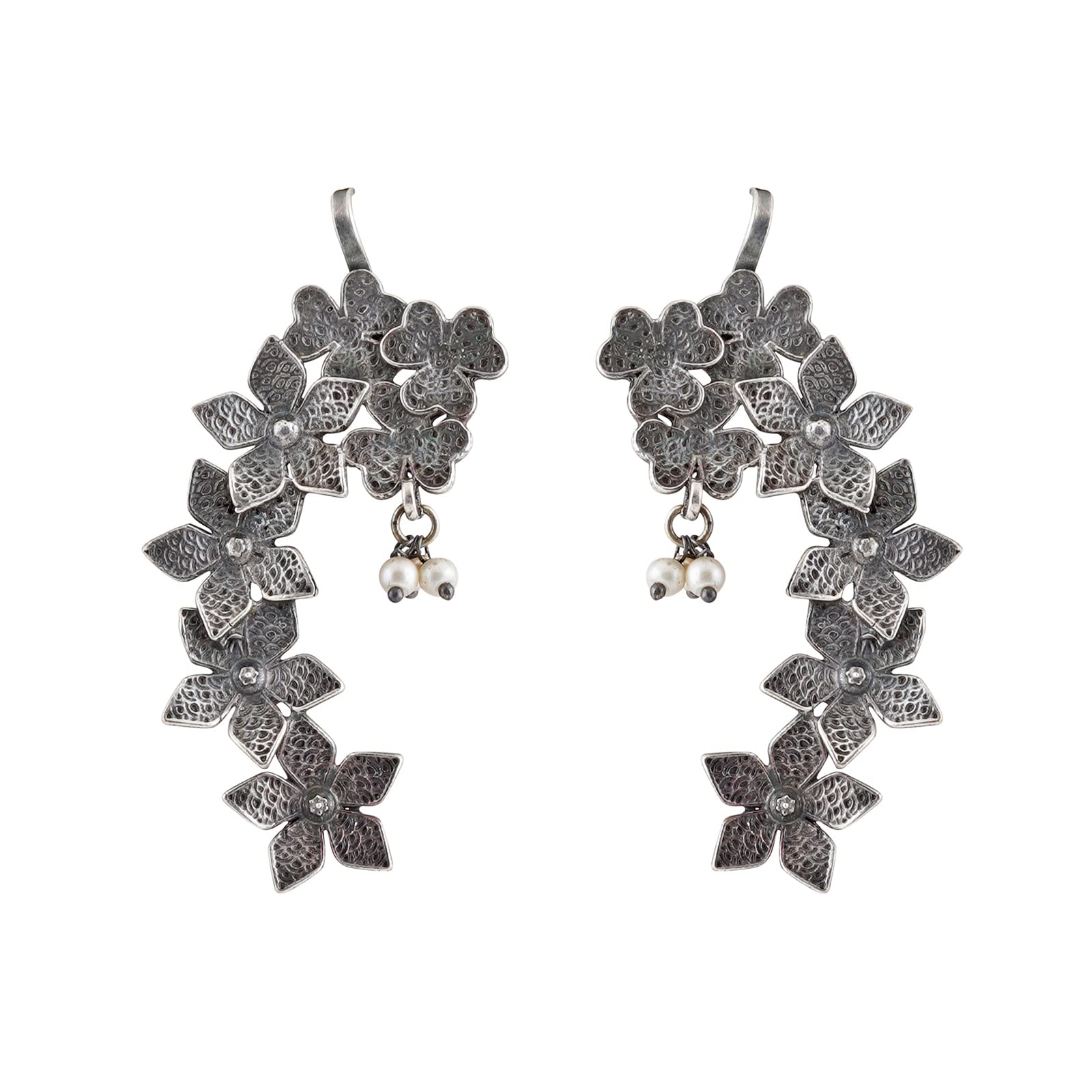 TEEJH Womens Aaira Silver Oxidised Earcuff (B0BSGTT1VJ) Amazon Price History, Amazon Price Tracker