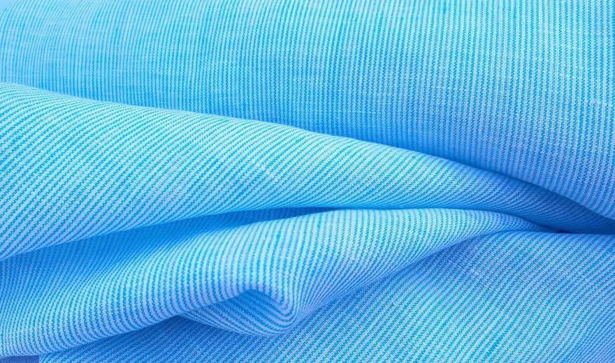 Miniatura 5 de Colecciones de rayas de tela de lino 100% peso ligero (4708 6273 5997 4575 6258 6157) azul