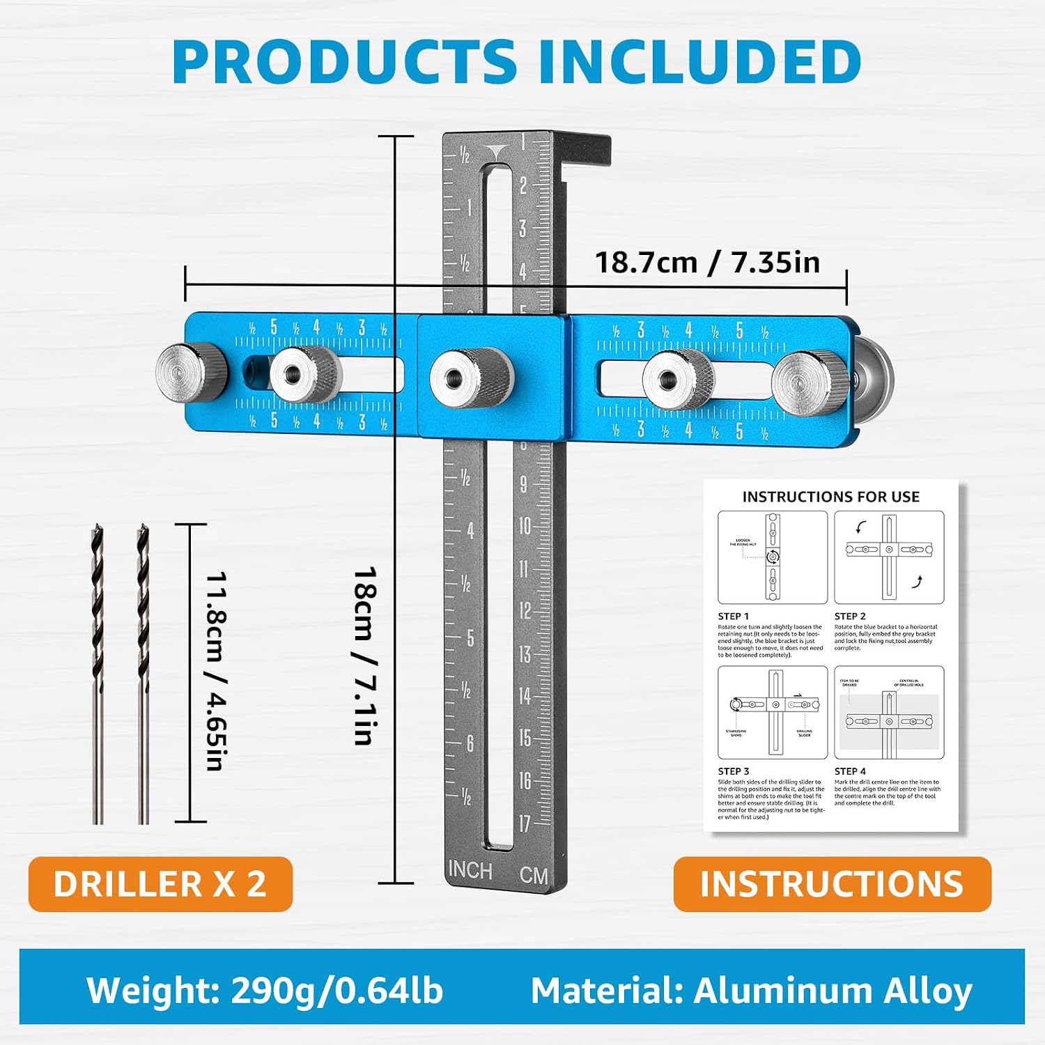 Cabinet Hardware Jig,Cabinet Hardware Template for Knobs,Handle and Pull,Cabinet Handles Template Tool for Drawer Cabinet Installation