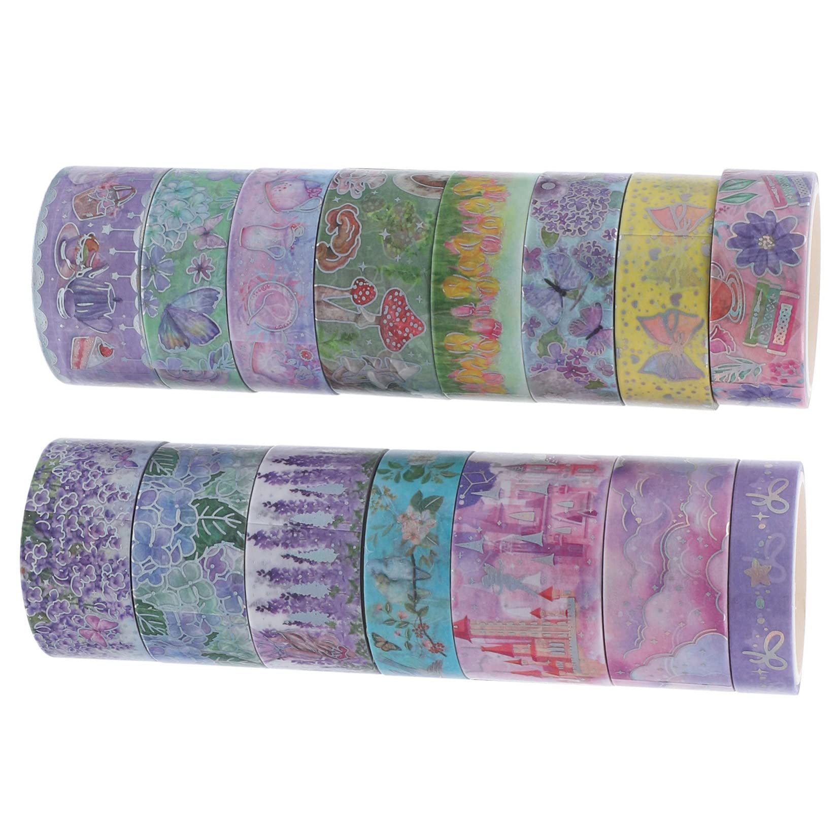 SHINEOFI 3 Set Di Album Fotografici Scrapbooking Forniture Per Arte Estetica Nastri Washi Intensi Adesivi Decorativi 15 * 3
