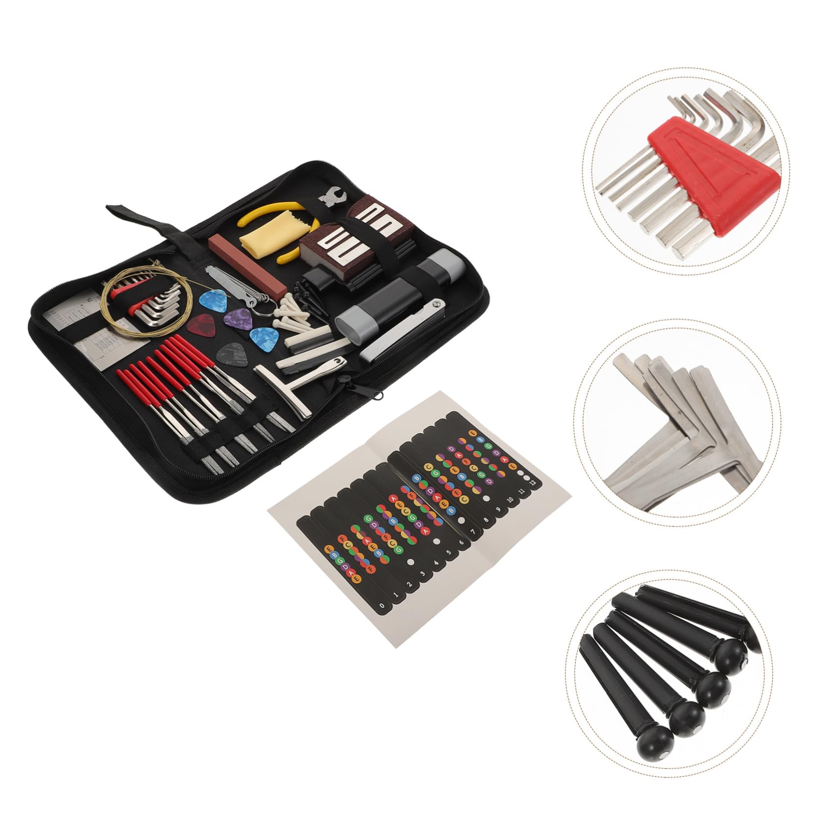 ifundom 72piezas Kit De De Reparación De De Accesorios y Limpieza De Instrumentos