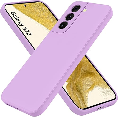 AYSZNBLA Funda para Samsung Galaxy S22, funda de goma de gel de silicona líquida, funda protectora antiamarillenta, funda protectora ultra delgada