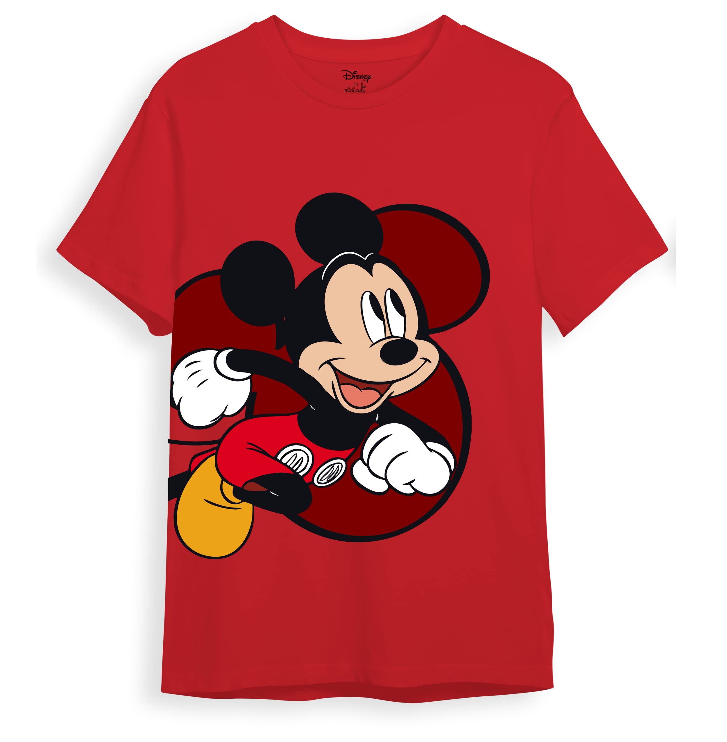 Mickey Mouse Family Regular Fit Character Printed Tshirt for Boys and Girls.