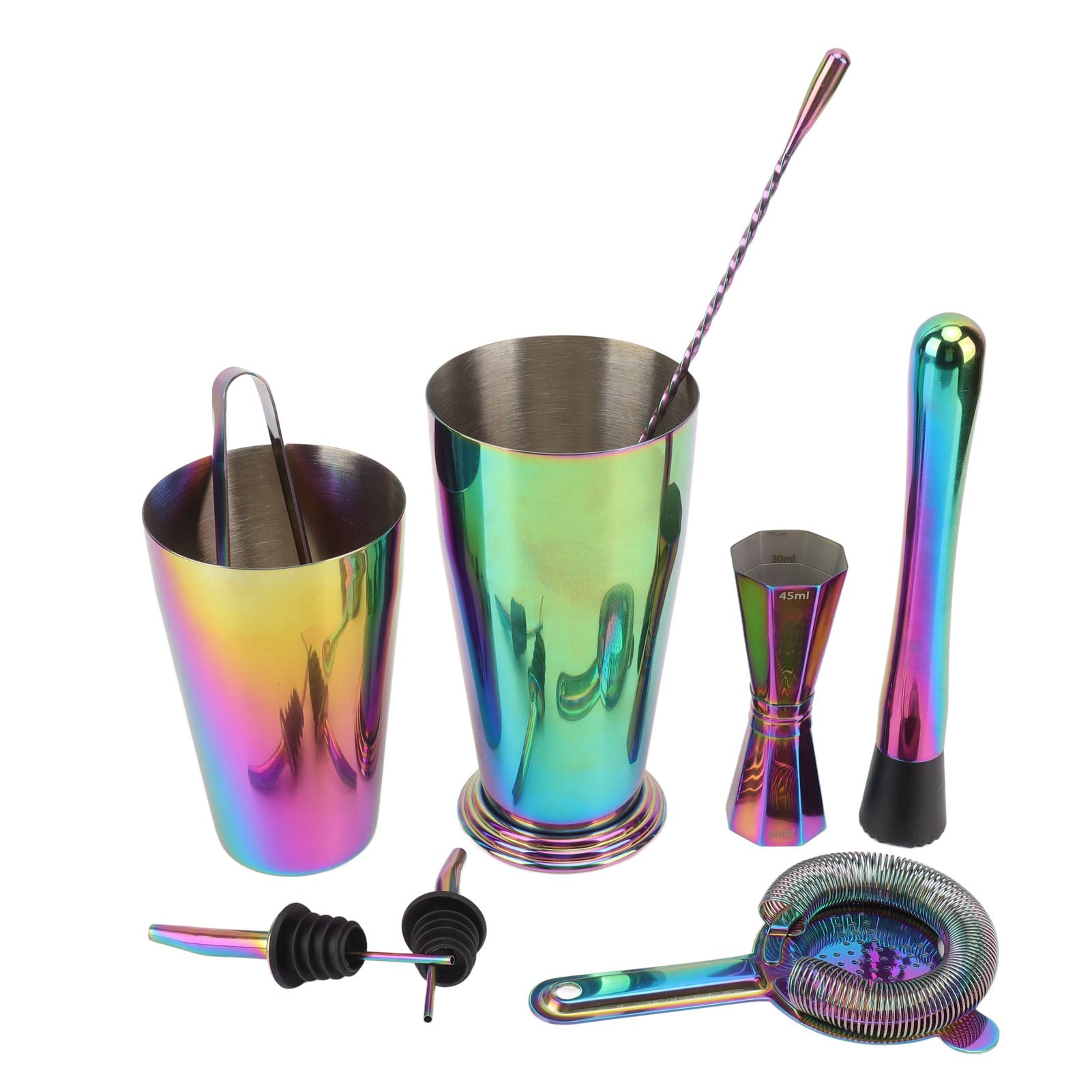 FLEXMAN Cocktail Shaker Set, Acciaio Inossidabile Drink Shaker, Home Bar Accessori, Cocktail Kit, Bartender Kit per Bar Ristorante