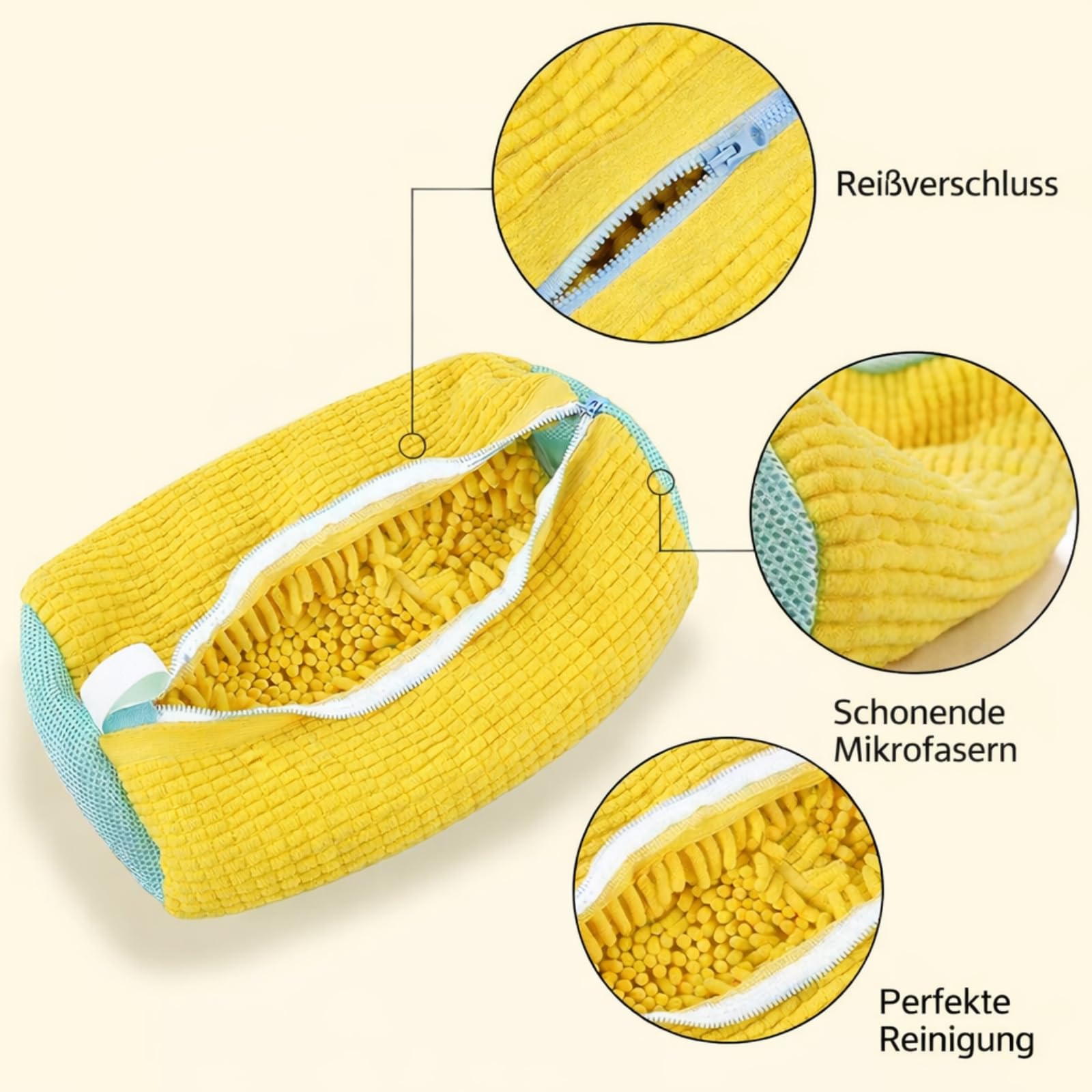SneakWash-Schuhwaschbeutel für Sneaker,Wäschesack Schuhe,Waschbeutel,Wiederverwendbar & Schonend,Schutz für Schuhe und Waschmaschine,für Sneaker Sportschuhe (≤45 Größe)