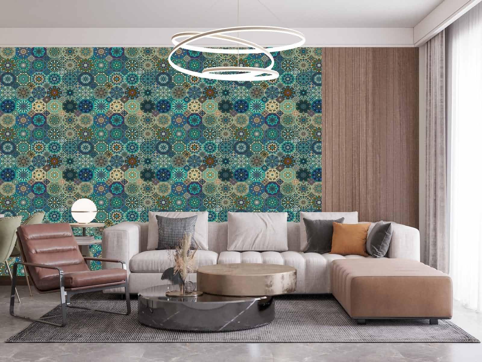 Tapeten Retro Mandala Selbstklebend Garage 45x1200cm