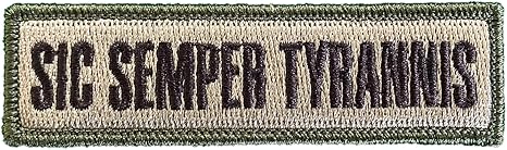 Gadsden and Culpeper Tactical Sic Semper Tyrannis Subdued Patch