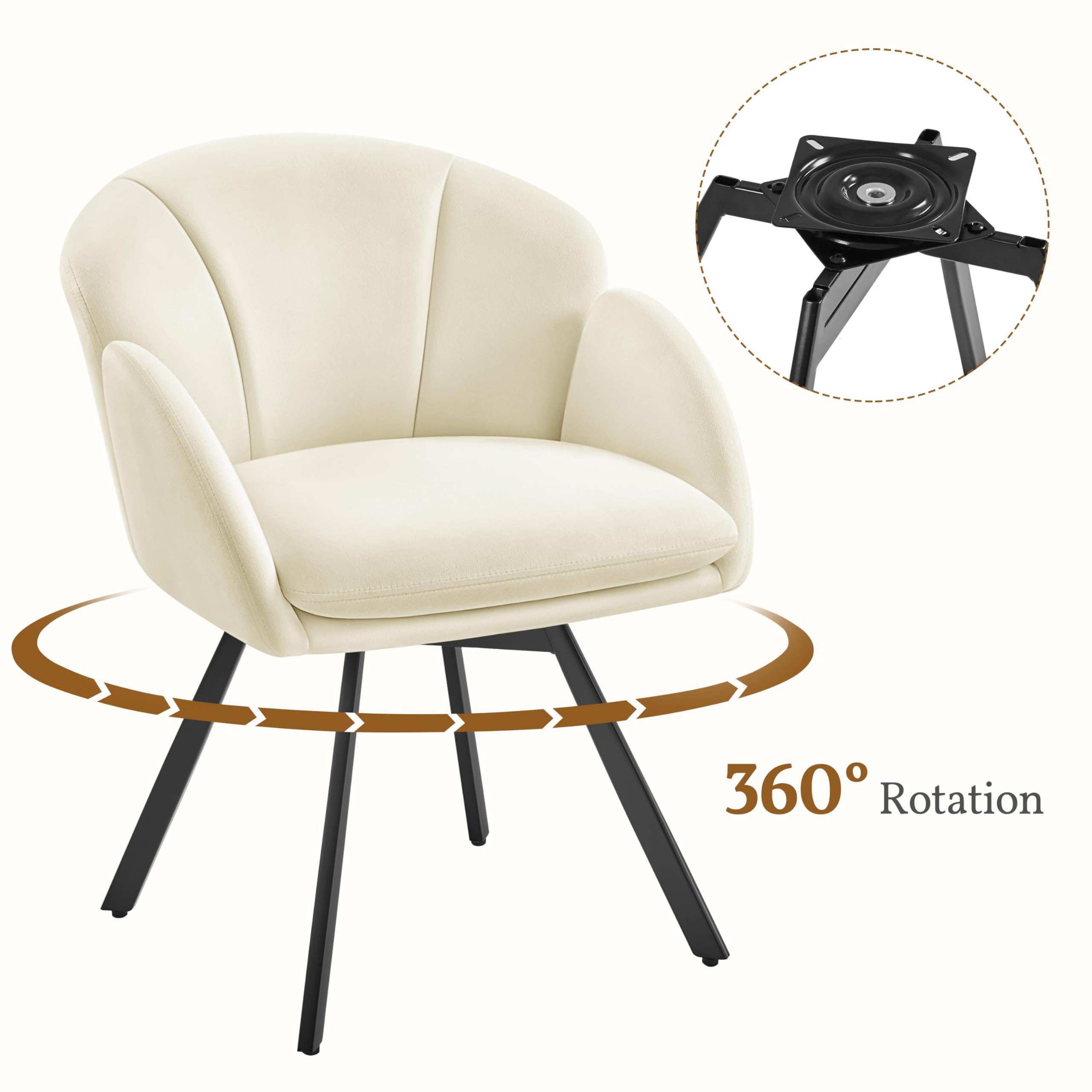 Yaheetech Schreibtischstuhl 360° Drehbar – Bild 7