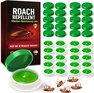 40 Pack Roach Killer Indoor Infestation, Powerful Attraction Cockroach Bait Gel Stations, Quick Kill Formula, Easy to Apply Cockroach Killer for Effective Home Control, Ideal for Kitchens, Bathrooms