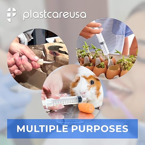 Miniatura 2 de 10 jeringas desechables de punta curvada de 0.4 fl oz de dispensación oral dental de 12 cc (con medidas) para dentales, mascotas, líquidos