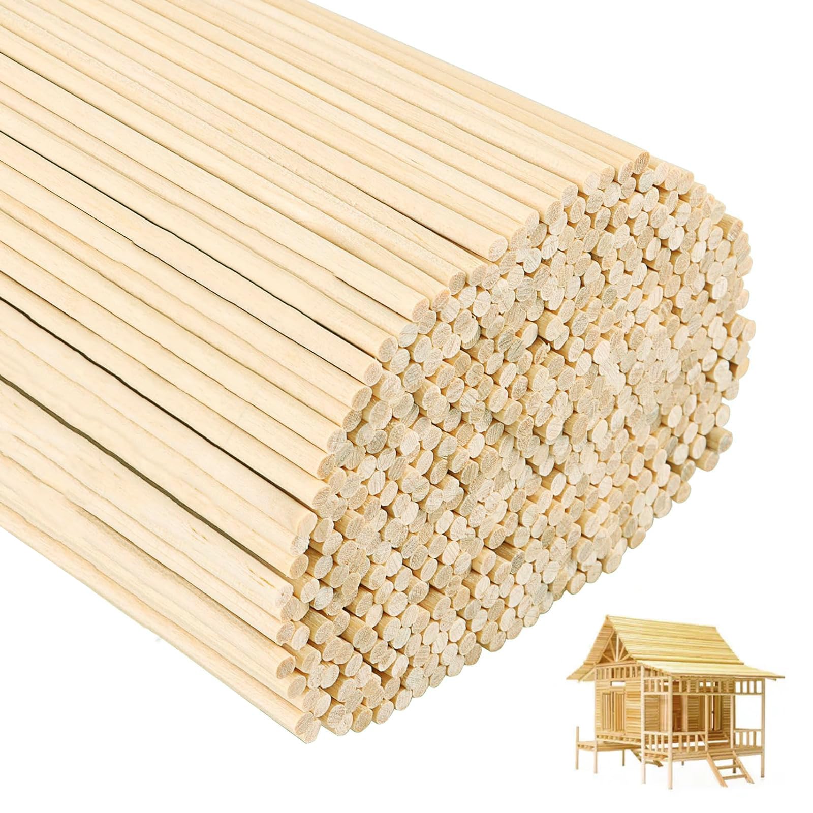 Bastelstäbe Aus Birkenholz – 10er Pack, 30x1,2 Cm, Unbehandelt, Für DIY & Dekoration