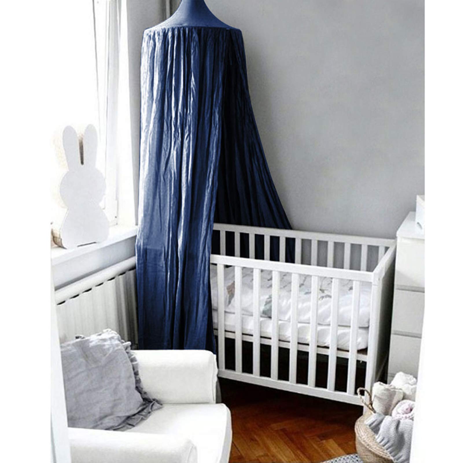 Acouto Tenda a Zanzariera con Baldacchino per Letto Sospeso a Cupola Rotonda per Bambini Che Leggono e Giocano Crea Sicurezza per e per il Morbido Realizzato in Materiale Confortevole, Accogliente