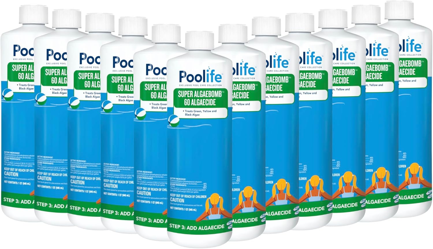 poolife Super Algae Bomb 60 (1 qt) (12 Pack)