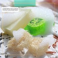 Vista 6 de Illumive Kit de fabricación de jabón, base de jabón de glicerina y manteca de karité, moldes de jabón, flores secas, fragancias, tinte, kit