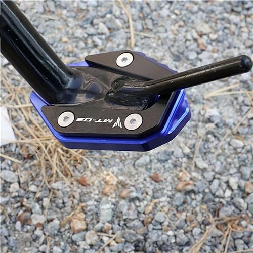 Miniatura 3 de CNC aluminio Motorcycle Side Stand Enlarge Plate Kickstand Extension for Yamaha R3 YZF R3 YZF-R3 MT03 MT-03 2014-2023 (Color : Red-MT03)