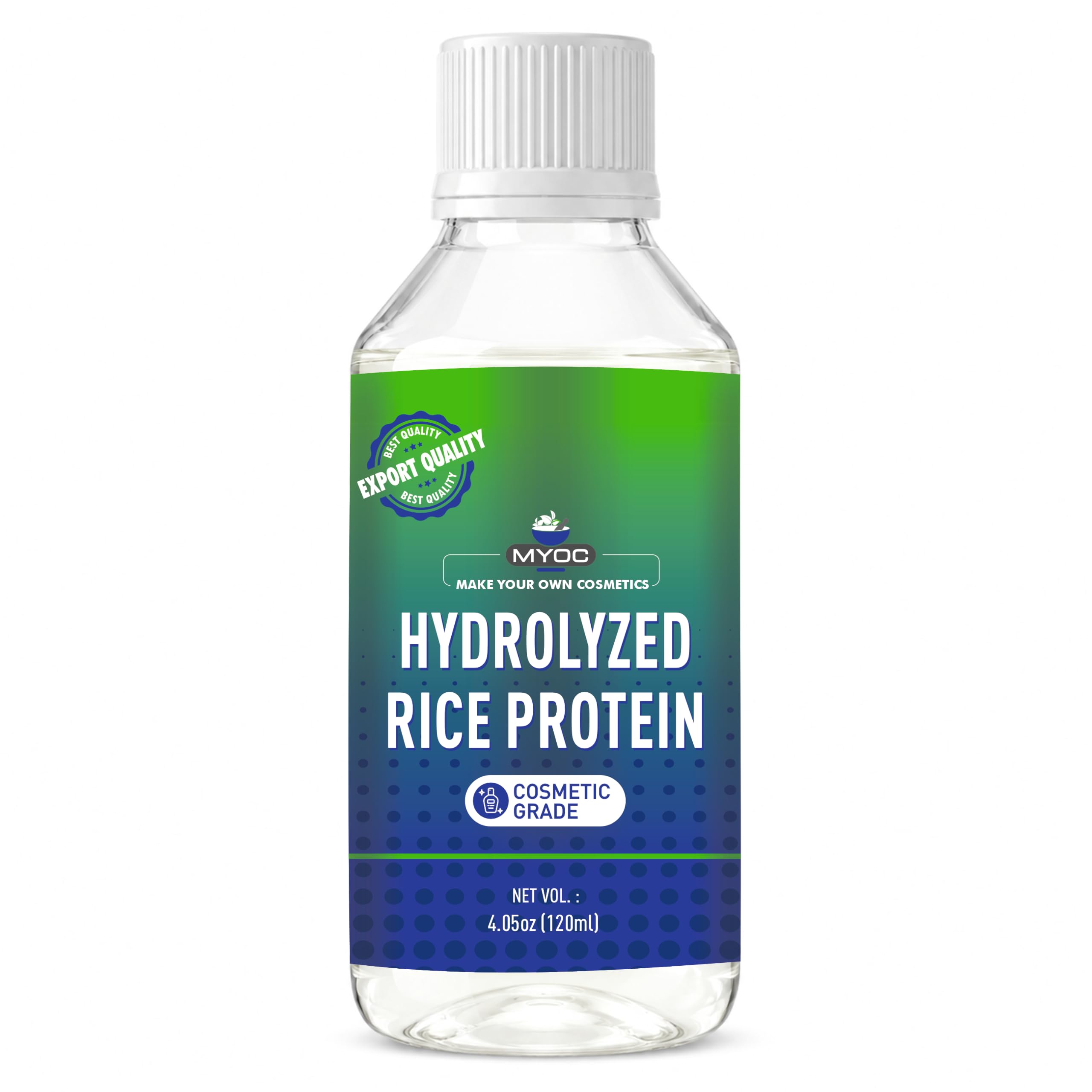 Hydrolyzed Rice Protein – Cosmetic Grade | For Skin & Hair Care Formulations | Water-Soluble Protein for DIY Creams, Serums, Conditioners & Masks | 120 ml / 4.06 Fl Oz-image-48