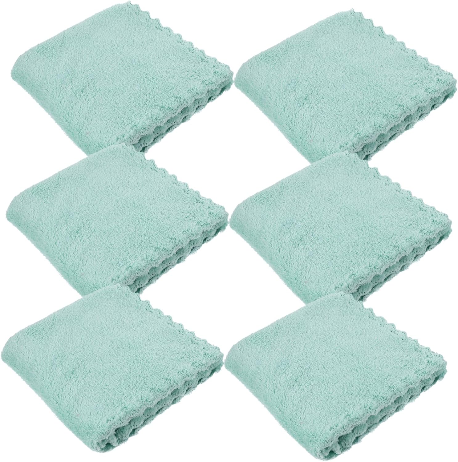 Beavorty 1 Setje Handdoeken Towel Washandjes Voor Het Wassen Van Het Gezicht Make-up Remover Handdoek Make-up Verwijderen Doek Herbruikbare Make-up Remover Doekjes Koraal Vlies 6 Stuks