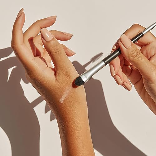 Miniatura 3 de Chella Brocha de maquillaje de base de mezcla dual con carrete de cejas