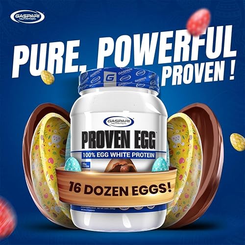 Miniatura 20 de Gaspari Nutrition Huevo probado, 100% proteína de clara de huevo, 0.88 oz de proteína, apto para dieta cetogénica, sin lácteos y lactosa, sin soja