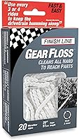 Vista 1 de Finish Line Gear Floss - Cuerda de limpieza de microfibra (paquete de 20 cuerdas de microfibra)