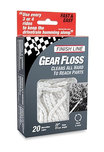 Gear Floss Microfiber Cleaning Rope – Bicycle Detailing Tool for