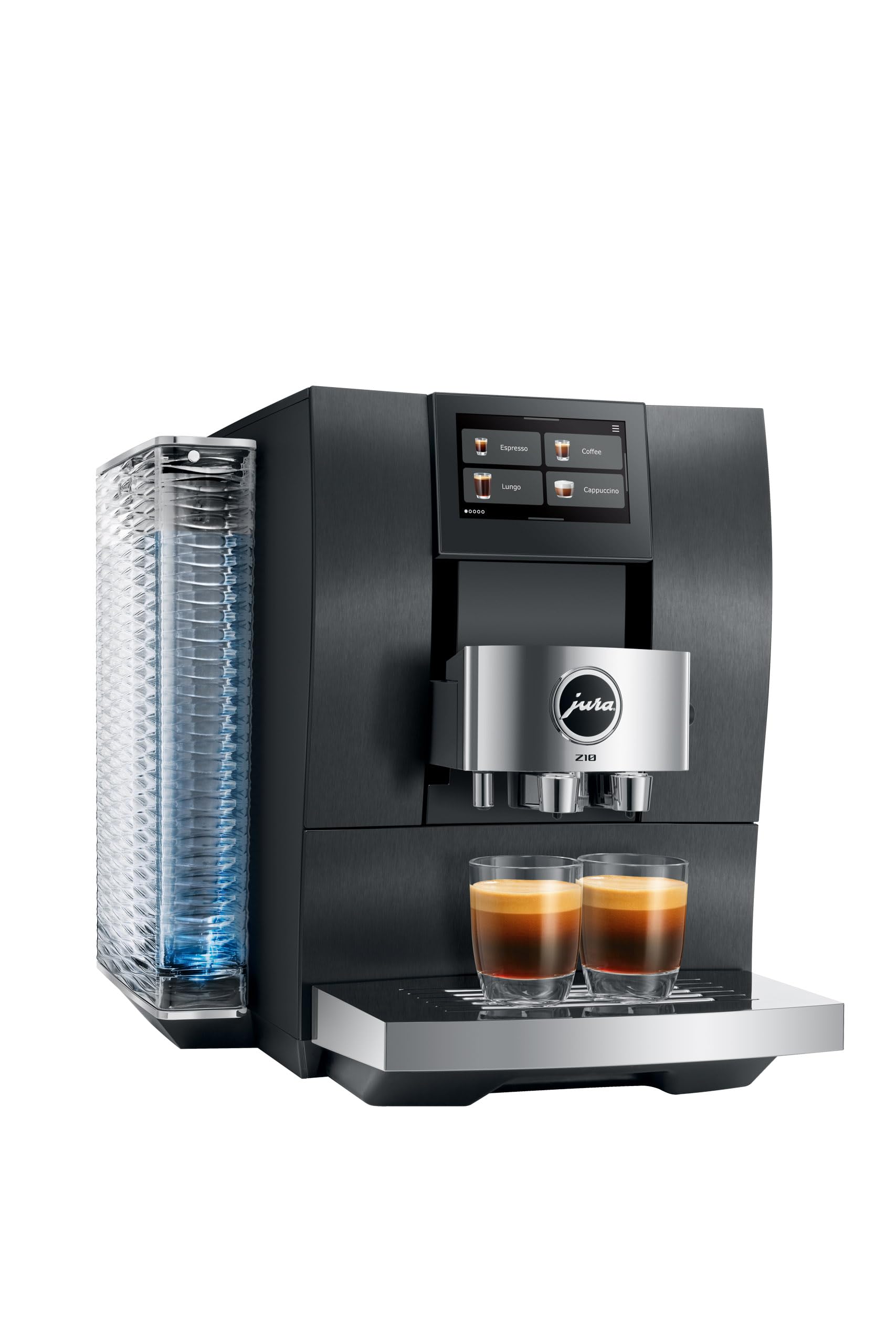 Jura Z10 Macchina da Caffè Automatica, Aluminium Black, Display Touch 4.3", WiFi, 51 Bevande, serbatoio da 2.4L