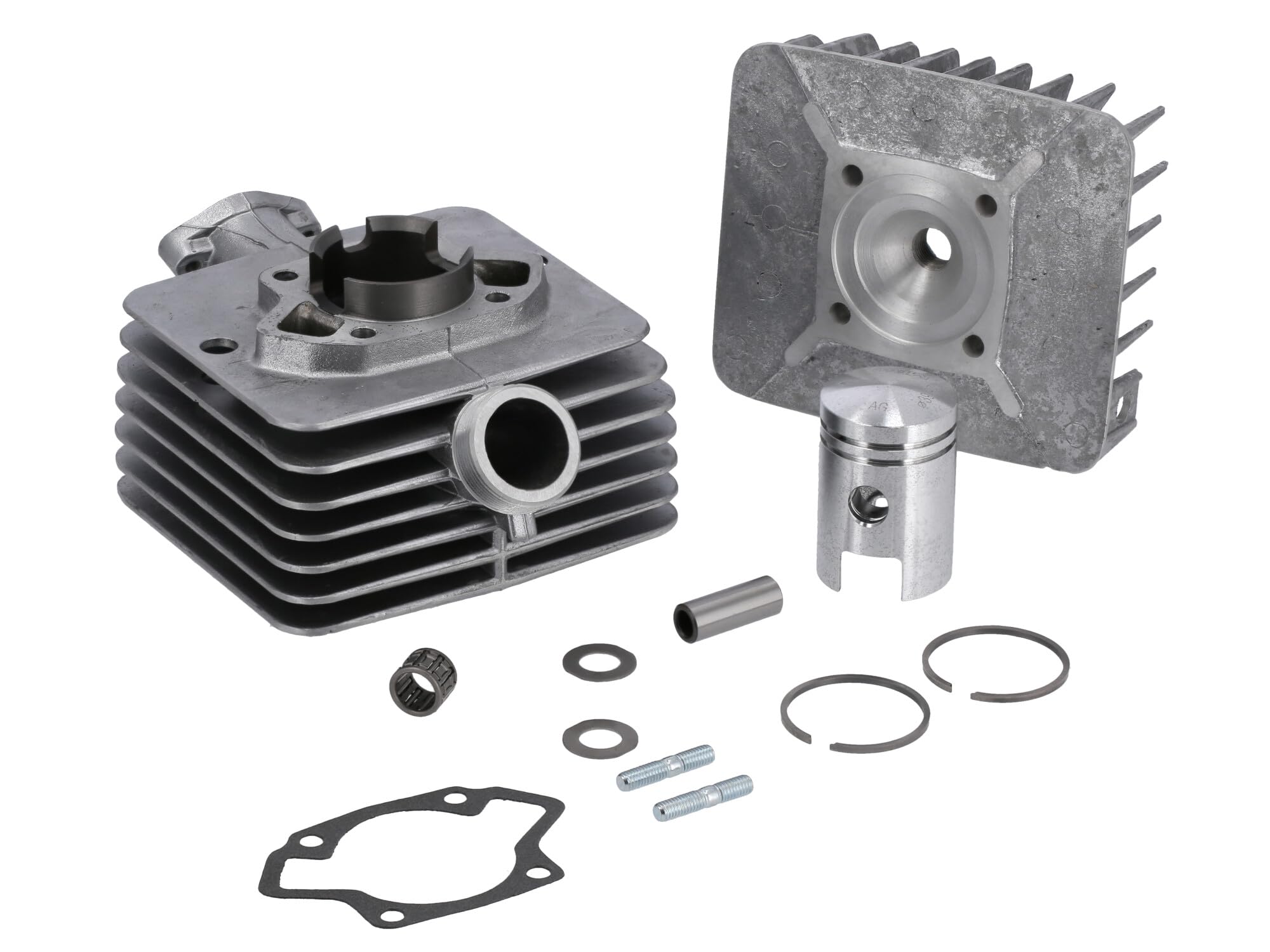Set: Zylinder komplett mit Kolben und Zylinderkopf für S50 - Ø 40 mm, 50 cc