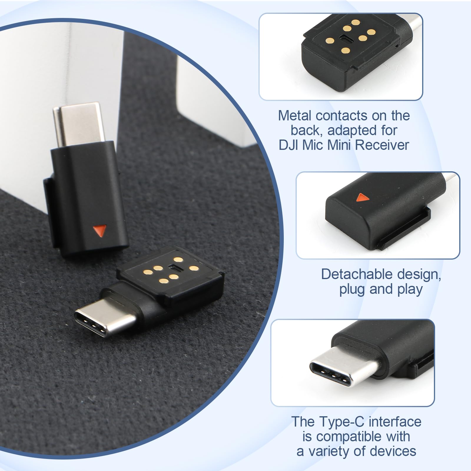 Adaptateur pour DJI Mic Mini Type-C