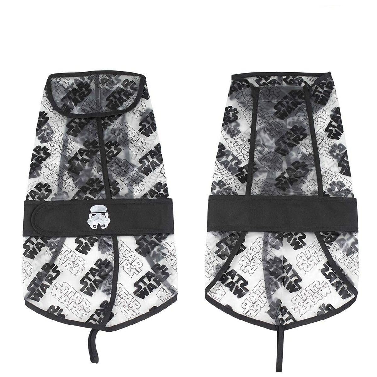 CERDÁ Lifes Little Moments - for Fan Pets | Star Wars Storm Trooper Adjustable Rain Coat - Officially Licensed by Star Wars®