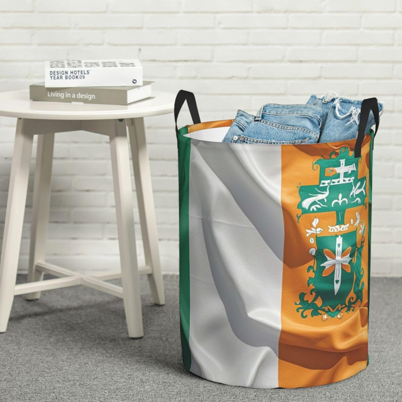 Cesto Ropa Sucia Bandera Irlandesa Cesto De Almacenamiento 50X40Cm
