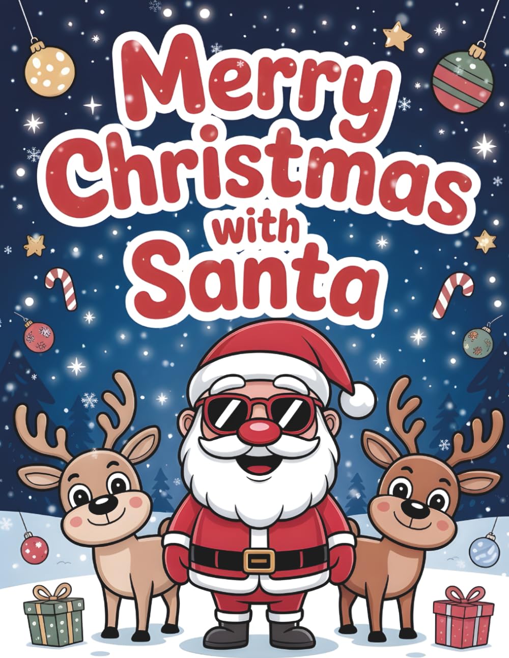 Merry Christmas with Santa: A Fun and Festive Santa Claus Coloring Book for Kids