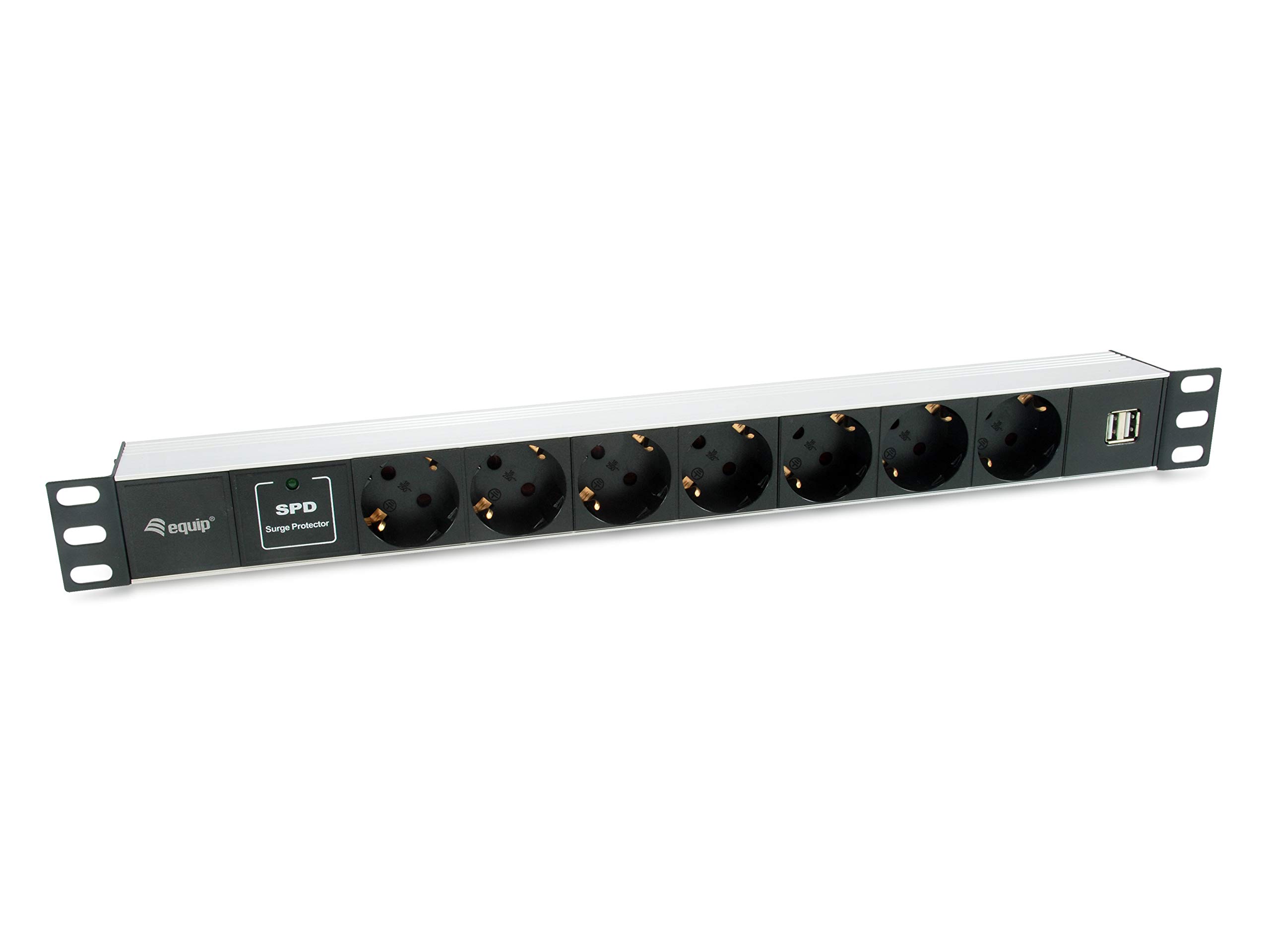 Equip Steckdosenleiste 19"(1HE) 8fach Schuko16A,1,8m