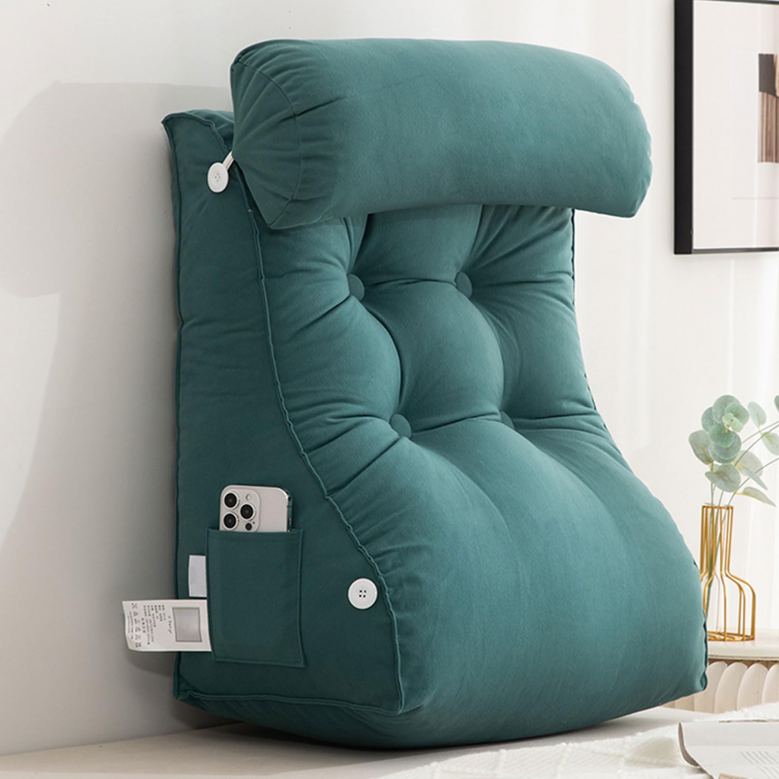 Coussin de lecture lit dossier ergonomique et oreiller de soutien lombaire assis