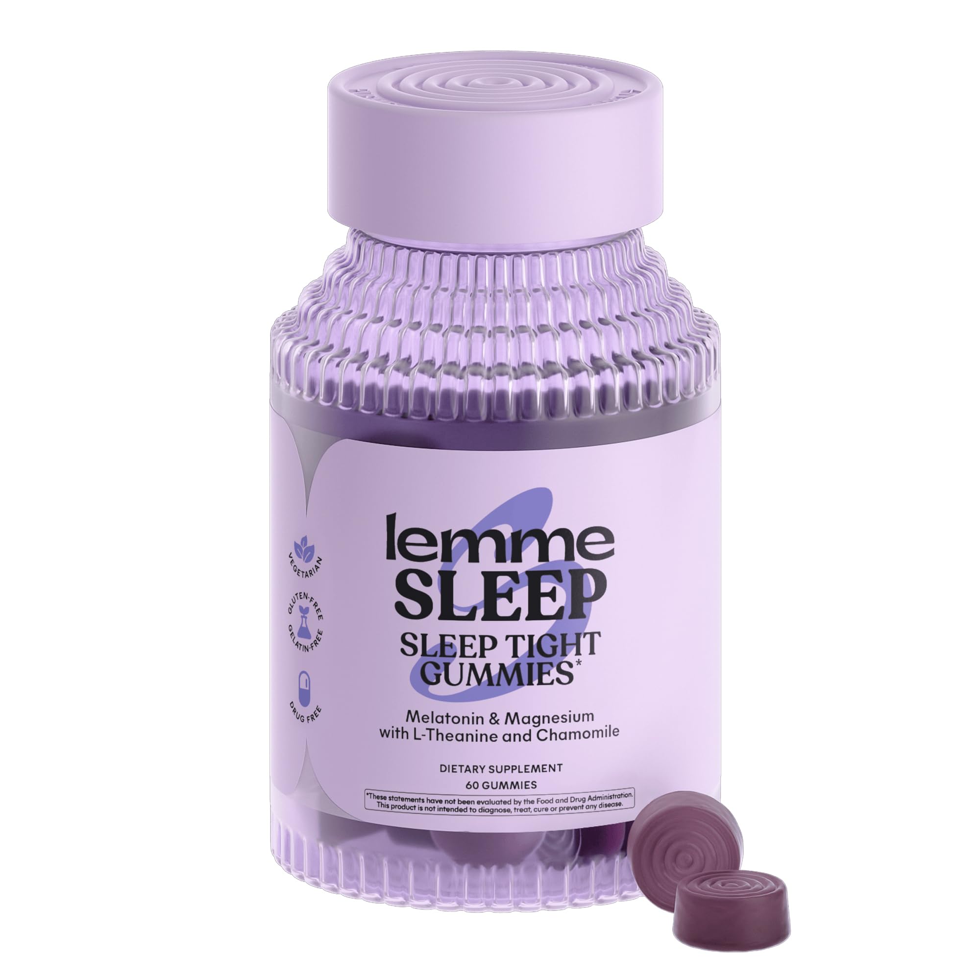 Lemme Sleep Gummies with 5mg Melatonin & Chamomile Extract, 30-Day Supply