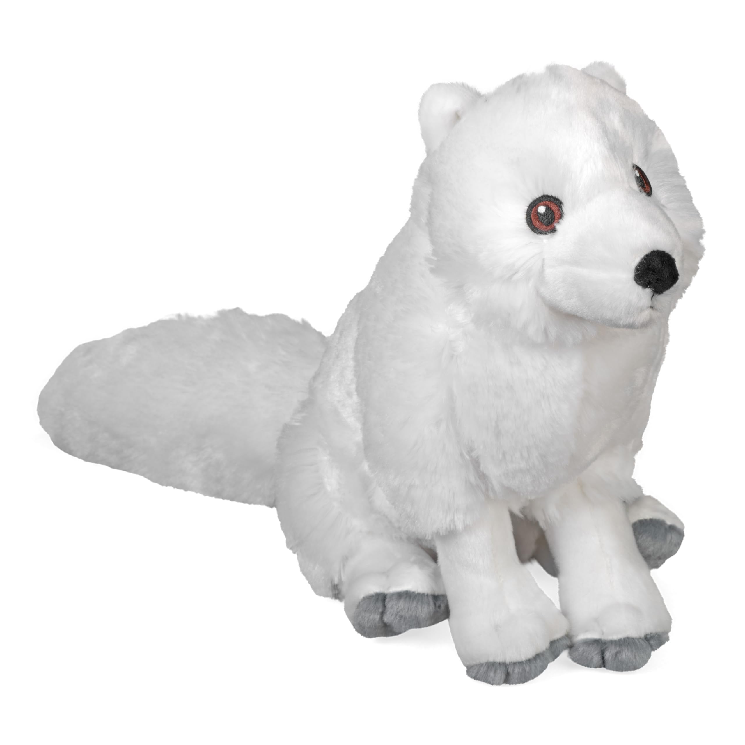 Wild Republic Cuddlekins Eco Arctic Fox, Stuffed Animal, 12 Inches, Plush Toy, Fill is Spun Recycled Water Bottles, Eco Friendly