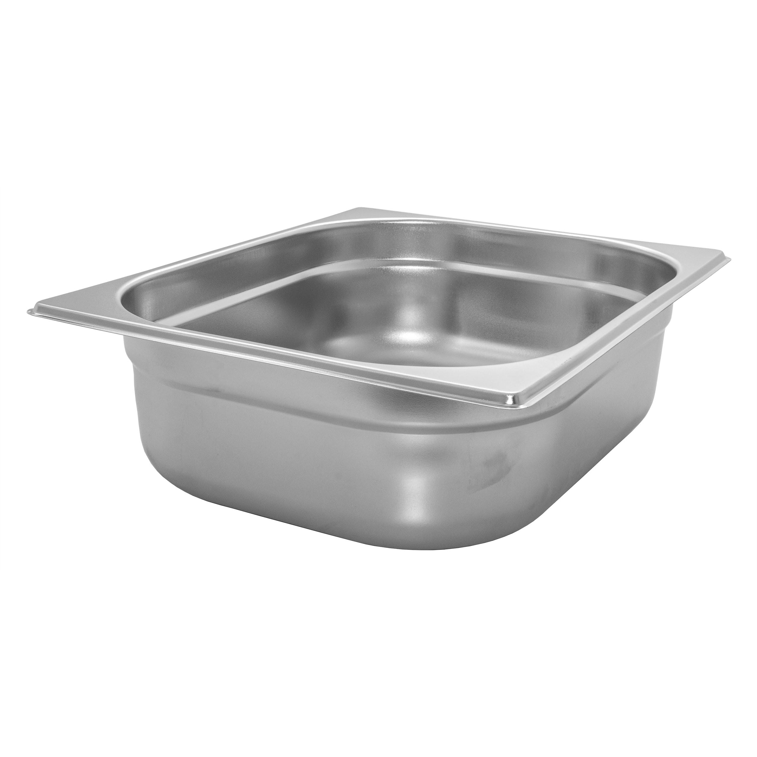 6 contenitori GN 1/2 Gastronorm, in acciaio inox, 6,5 litri, profondità 100 mm