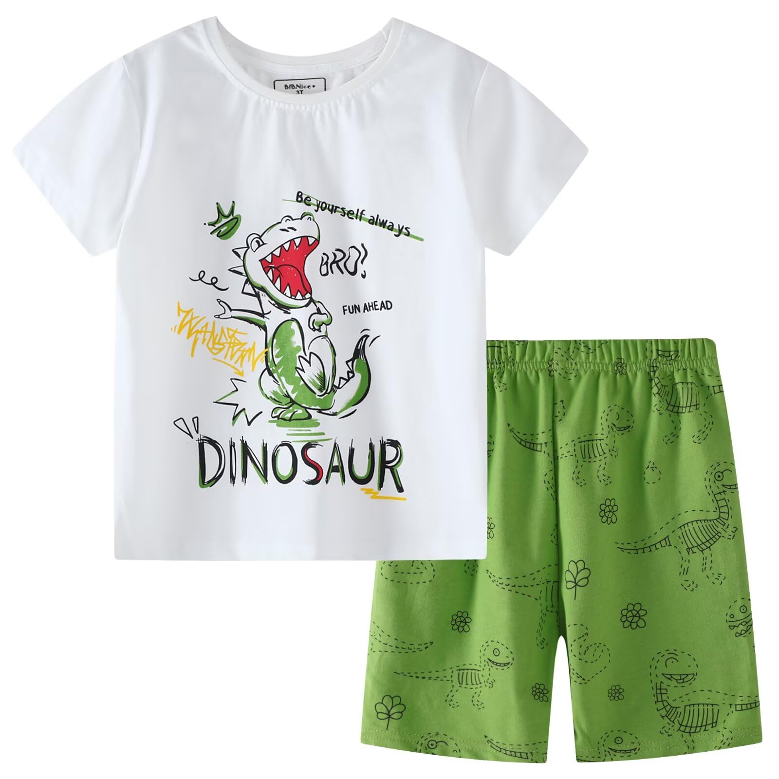 Toddler Boy Clothes Kids Summer Cotton Outfits Short Set Size 2-7Y