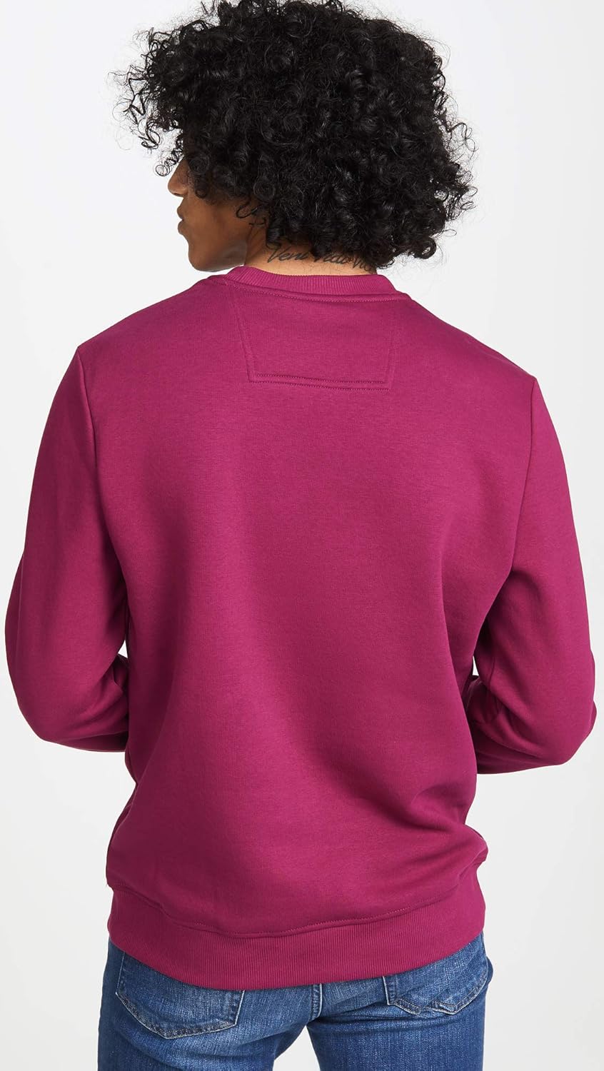 Calvin Klein Men's Monogram Logo Crew Neck Sweatshirt XX-Large Beet Red