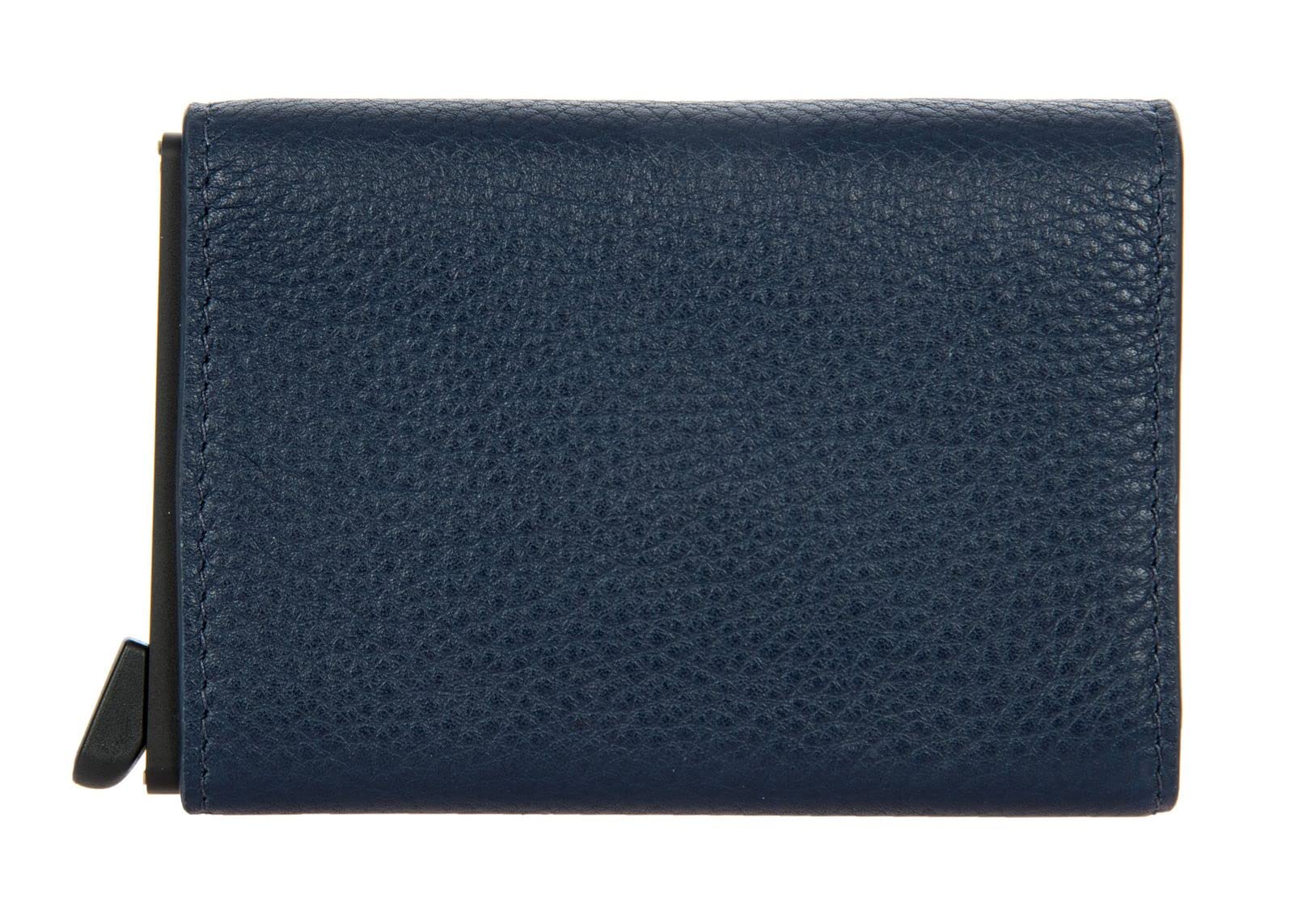 Bric's Porsche Design Secrid Cartera de Cuero Unisex para Hombre y Mujer con Protección RFID y NFC, Desplegable para 4 Tarjetas, Compartimento para Billetes, Tamaño 6,5 x 9,5 x 2 Cm, Azul