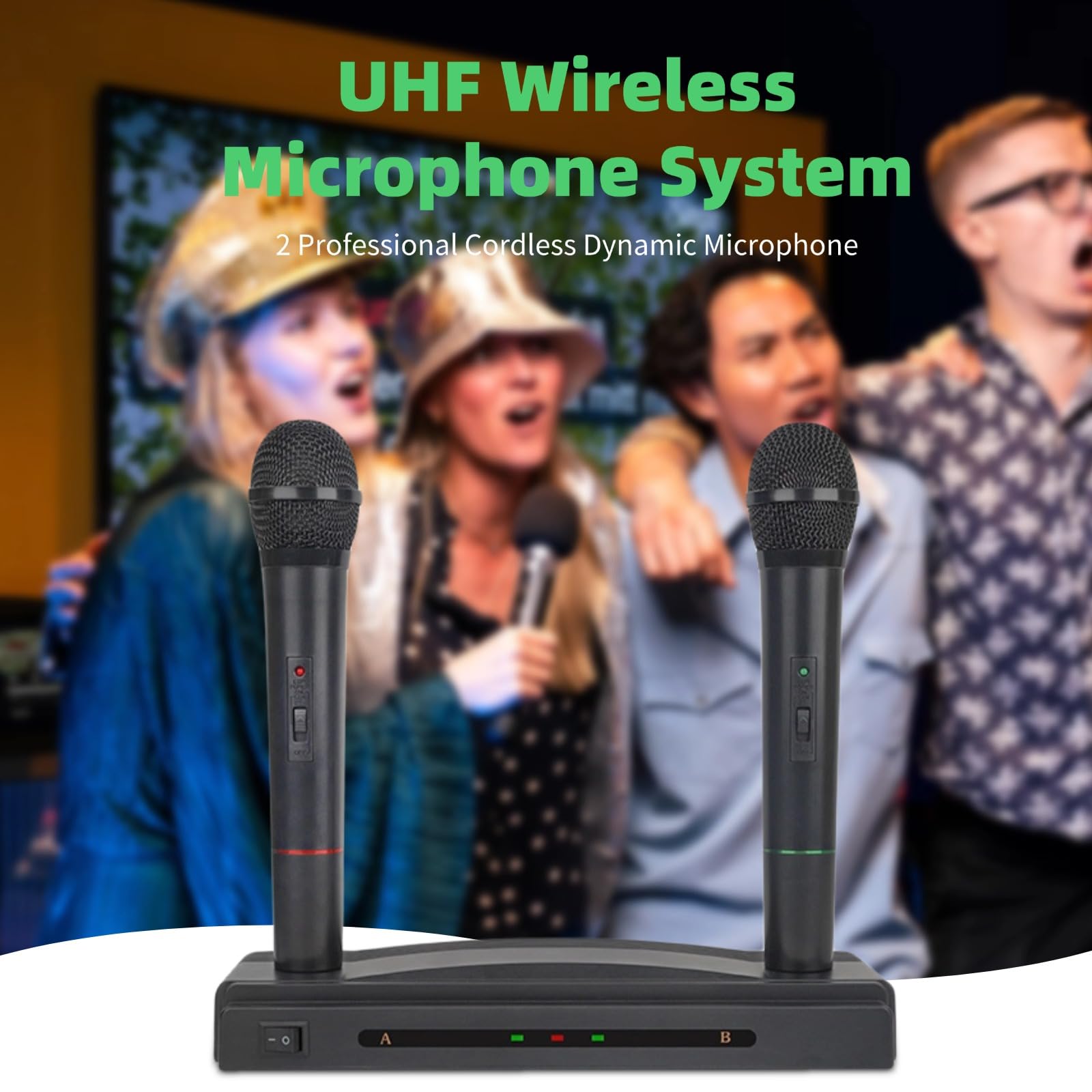 Amazon | UHF ワイヤレス マイク システム 2 プロフェッショナル 