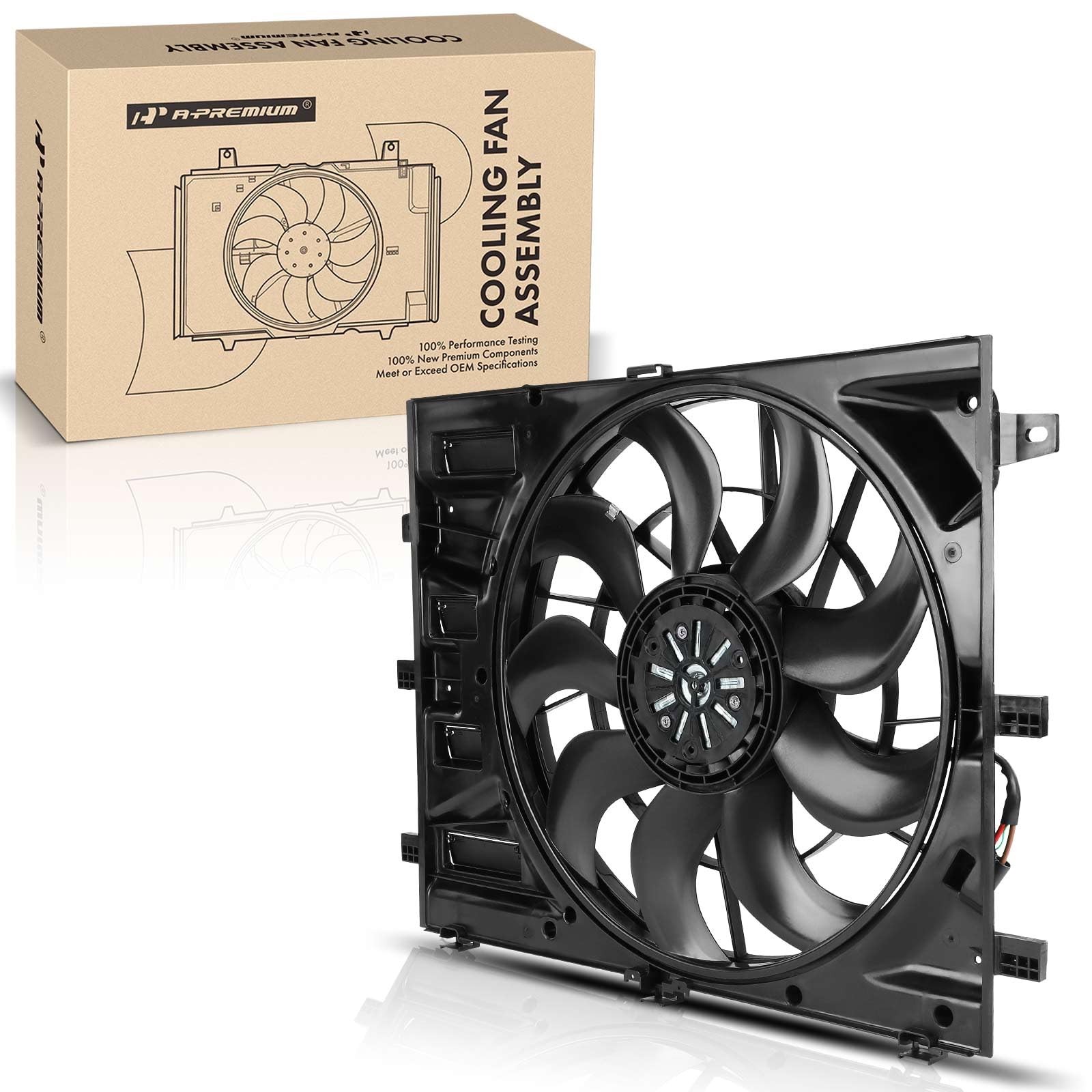 Photo 1 of A-Premium Engine Radiator Cooling Fan Assembly with Brushless Motor Compatible with Select Chevrolet & GMC Models - Equinox, Terrain, 2018 2019 2020