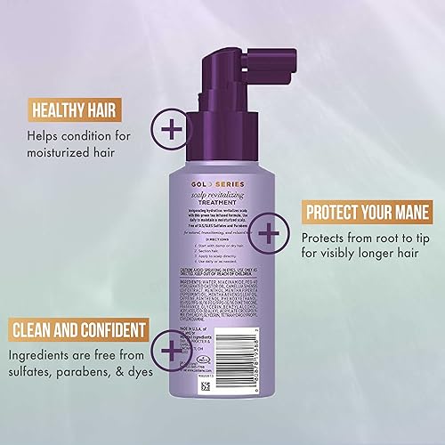 Miniatura 4 de Pantene Gold Series New Lengths - Tratamiento revitalizante para el cuero cabelludo, tratamiento para el cuero cabelludo de 4.2 onzas líquidas con