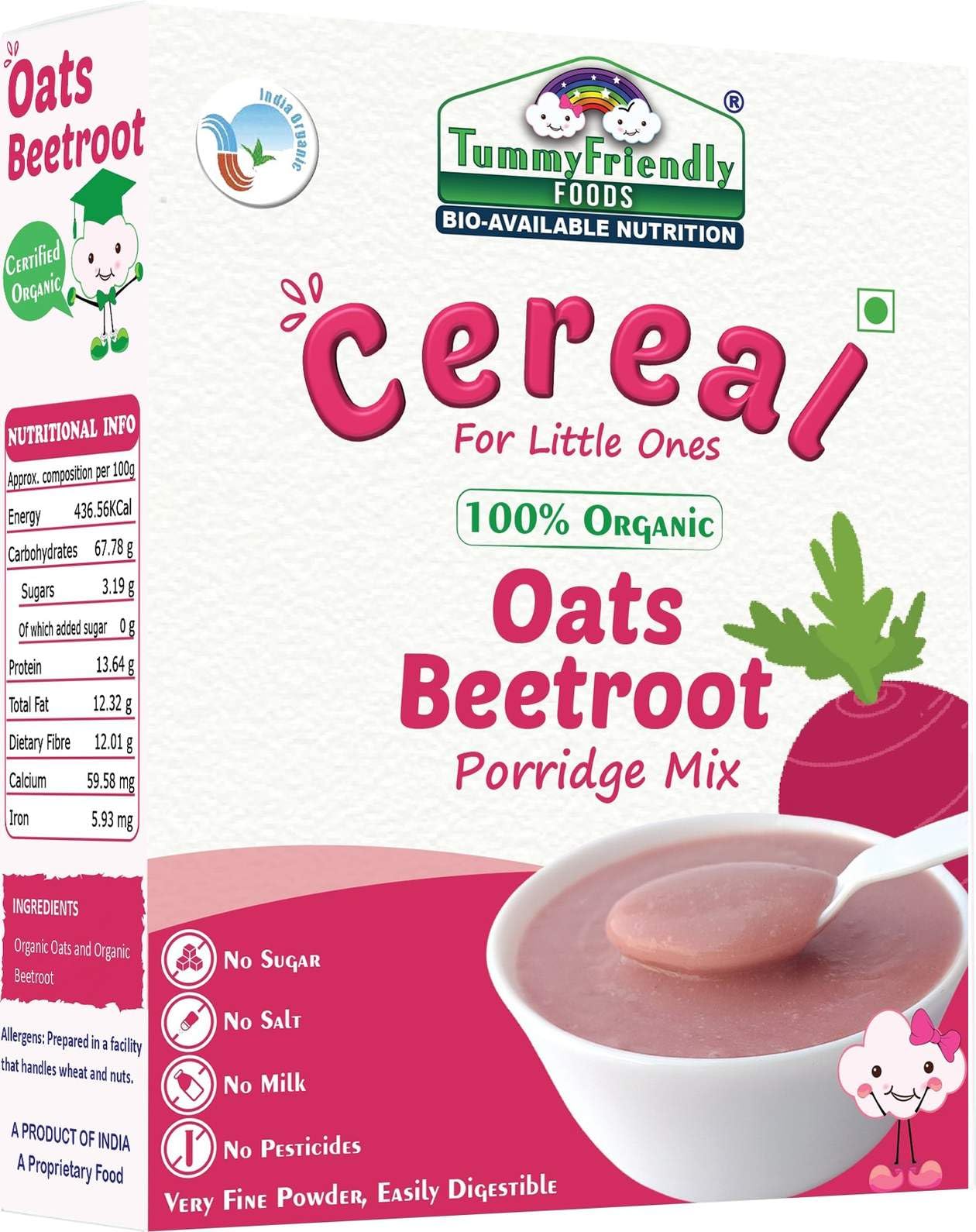 See full amazon price history chart for TummyFriendly Foods Certified 100% Organic Oats, Beetroot Porridge Mix | 100% Organic Oats for Baby 6 month | Rich in Protein, Healthy Fat, Iron and Dietary Fibre | No Sugar, No Salt, No Milk, No Chemicals, No Pesticides & No GMO | Made of Organic Oa TummyFriendly Foods Certified 100% Organic Oats, Beetroot Porridge Mix | 100% Organic Oats for Baby 6 month | Rich in Protein, Healthy Fat, Iron and Dietary Fibre | No Sugar, No Salt, No Milk, No Chemicals, No Pesticides & No GMO | Made of Organic Oa (B08JRTC9G4) Amazon Price History, Amazon Price Tracker